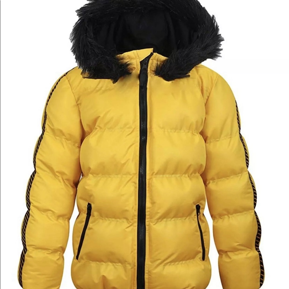 Madhero Boys Hooded Puffer Coat With Fur Hood